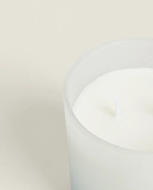 Candles*ZARA Home (350 G) Musk Linen Scented Candle Light Blue