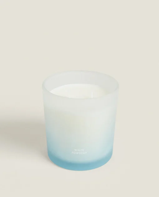 Candles*ZARA Home (350 G) White Powdery Scented Candle 4-001