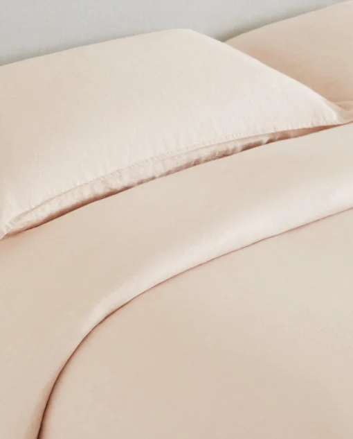 Duvet Covers*ZARA Home (140 Gsm) Washed Linen Duvet Cover Pink