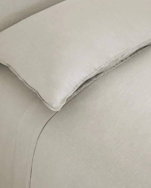 Duvet Covers*ZARA Home (140 Gsm) Washed Linen Duvet Cover Green