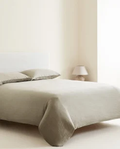 Duvet Covers*ZARA Home (140 Gsm) Washed Linen Duvet Cover Middle Grey