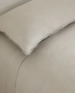 Duvet Covers*ZARA Home (140 Gsm) Washed Linen Duvet Cover Middle Grey