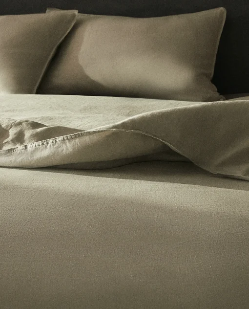 Duvet Covers*ZARA Home (140 Gsm) Washed Linen Duvet Cover Middle Grey