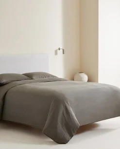 Duvet Covers*ZARA Home (140 Gsm) Washed Linen Duvet Cover Grey