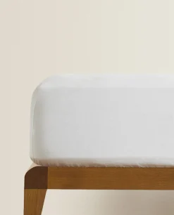 Fitted Sheets*ZARA Home (160 Gsm) Washed Linen Fitted Sheet White