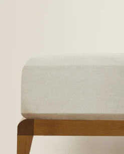 Fitted Sheets*ZARA Home (160 Gsm) Washed Linen Fitted Sheet Natural Colour