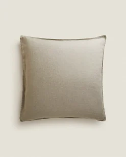 Pillowcases*ZARA Home (140 Gsm) Washed Linen Pillowcase Middle Grey