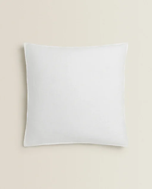 Pillowcases*ZARA Home (160 Gsm) Washed Linen Pillowcase White