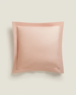 Pillowcases*ZARA Home (180 Thread Count) Cotton Percale Pillowcase Pink