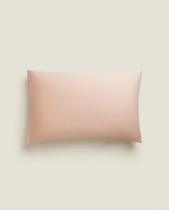 Pillowcases*ZARA Home (180 Thread Count) Cotton Percale Pillowcase Pink
