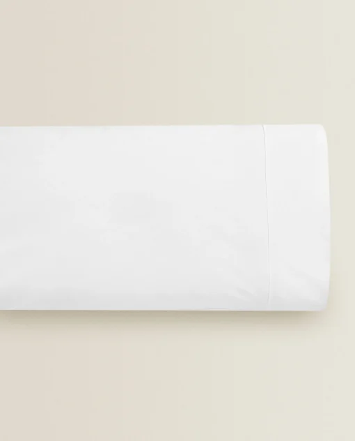 Pillowcases*ZARA Home (180 Thread Count) Cotton Percale Pillowcase White