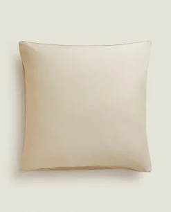Pillowcases*ZARA Home (300 Thread Count) Cotton Percale Pillowcase Beige