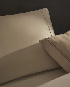 Pillowcases*ZARA Home (300 Thread Count) Cotton Percale Pillowcase Cream