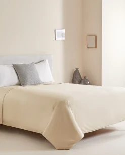 Fitted Sheets*ZARA Home (180 Thread Count) Cotton Percale Fitted Sheet Beige