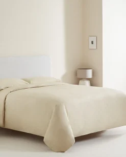Duvet Covers*ZARA Home (300 Thread Count) Cotton Percale Duvet Cover Beige