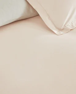 Duvet Covers*ZARA Home (180 Thread Count) Cotton Percale Duvet Cover Peach