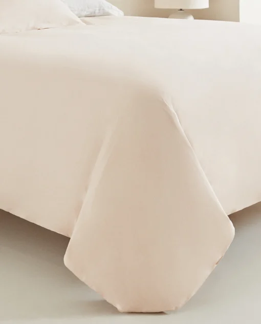 Duvet Covers*ZARA Home (180 Thread Count) Cotton Percale Duvet Cover Peach