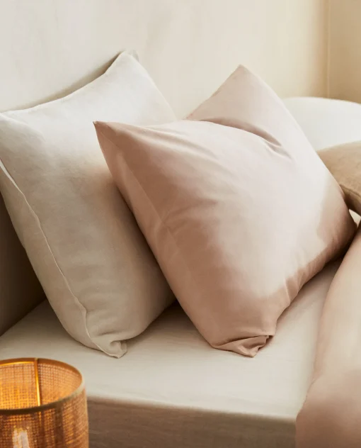 Pillowcases*ZARA Home (180 Thread Count) Cotton Percale Pillowcase Peach