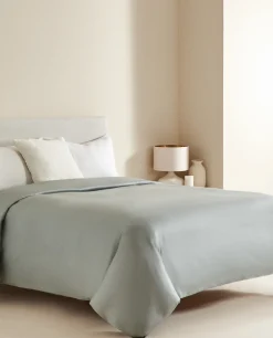 Flat Sheets*ZARA Home (300 Thread Count) Cotton Sateen Flat Sheet Verde