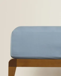 Fitted Sheets*ZARA Home (200 Thread Count) Percale Fitted Sheet Petroleum