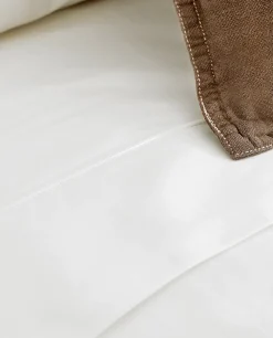 Fitted Sheets*ZARA Home (300 Thread Count) Percale Fitted Sheet White