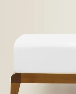 Fitted Sheets*ZARA Home (300 Thread Count) Sateen Fitted Sheet Blanco