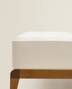 Fitted Sheets*ZARA Home (300 Thread Count) Sateen Fitted Sheet Beige