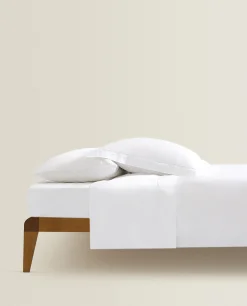 Fitted Sheets*ZARA Home (300 Thread Count) Sateen Fitted Sheet White