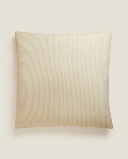 Pillowcases*ZARA Home (300 Thread Count) Striped Washed Sateen Pillowcase Butter Yellow