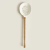 Kitchen Utensils*ZARA Home Acacia Slotted Spoon Cream