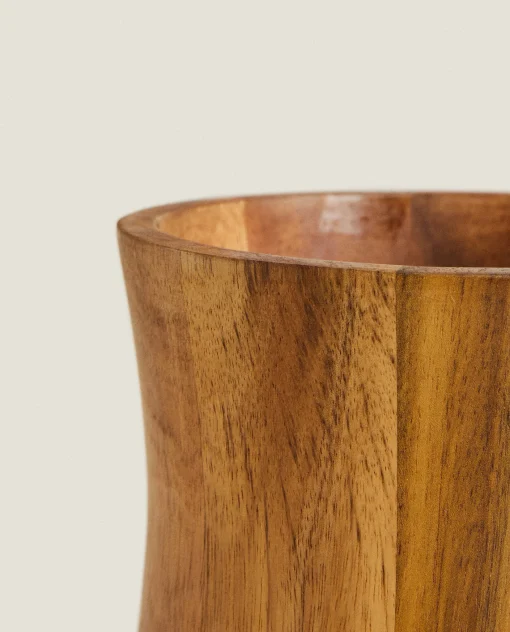 Kitchen Accessories*ZARA Home Acacia Utensil Holder Natural Colour