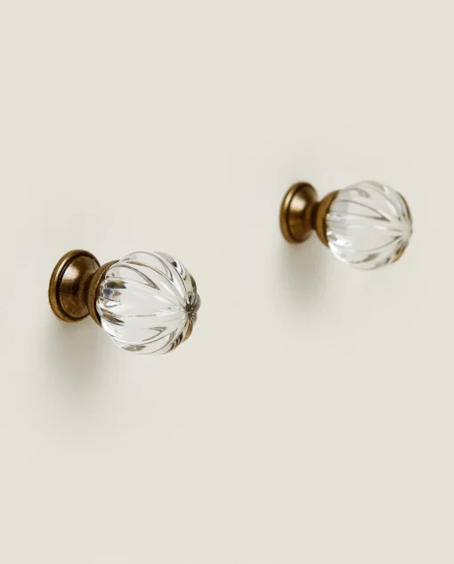 Door Knobs*ZARA Home Acrylic Door Knob (Pack Of 2) Transparent