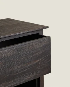 Bedside/Occasional Tables*ZARA Home Ash Bedside Table Black