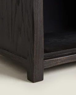 Bedside/Occasional Tables*ZARA Home Ash Bedside Table Black