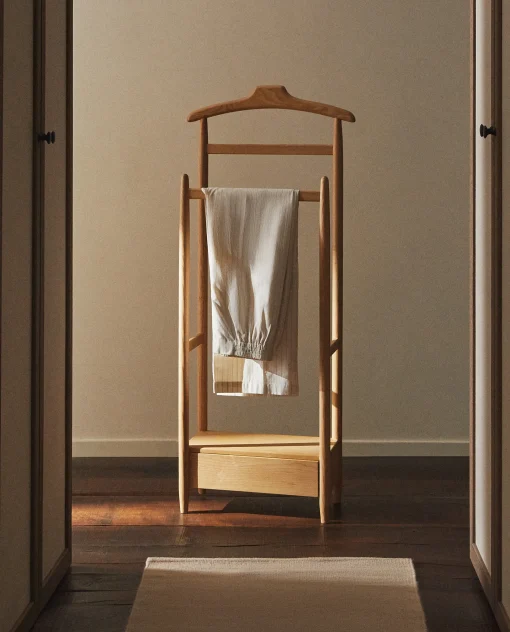 Dressing Room*ZARA Home Ash Wood Valet Stand Natural Colour