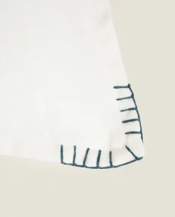 Solid*ZARA Home Backstitched Throw Pillow Cover Cream