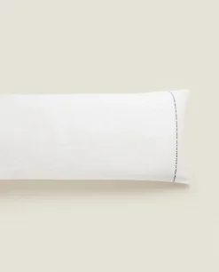 Bedspreads*ZARA Home Backstitched Throw Pillow Cover White