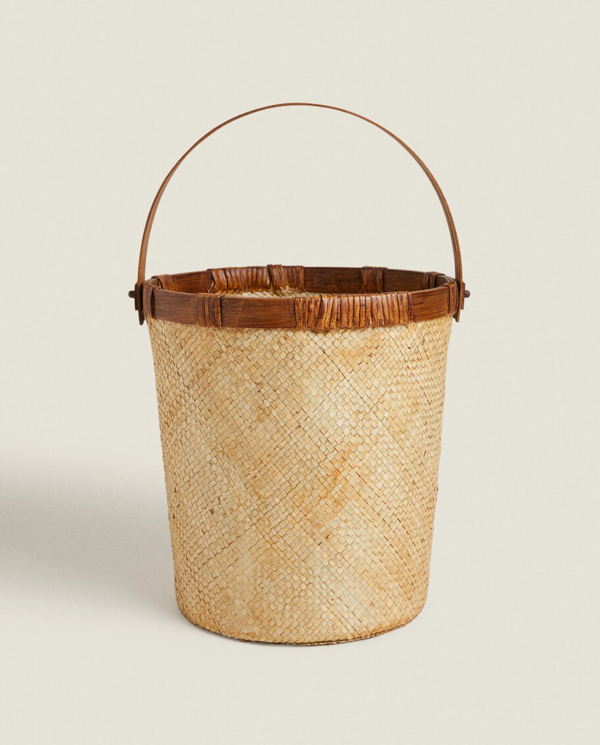 Baskets*ZARA Home Basket With Handle Natural Colour