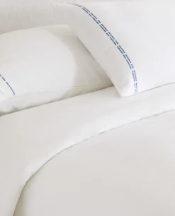 Bedspreads*ZARA Home Bedspread With Backstitching White