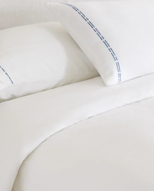 Bedspreads*ZARA Home Bedspread With Backstitching White