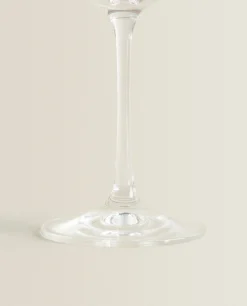 Glasses And Flutes*ZARA Home Bohemia Crystal Gold-Rimmed Wine Glass Golden