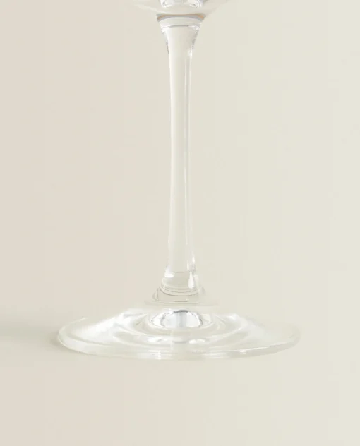 Glasses And Flutes*ZARA Home Bohemia Crystal Gold-Rimmed Wine Glass Golden