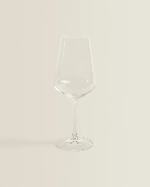 Glasses And Flutes*ZARA Home Bohemia Crystal Plain Glass Transparent