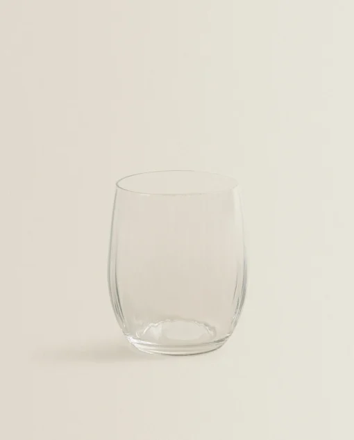 Tumblers*ZARA Home Bohemia Crystal Tumbler With Lines Transparent