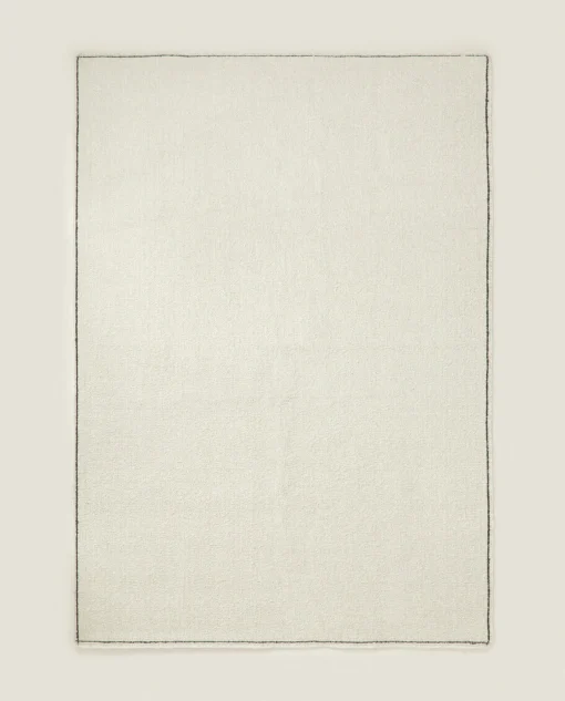 Solid*ZARA Home Boucle Rug Cream