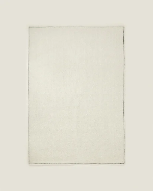 Solid*ZARA Home Boucle Rug Cream