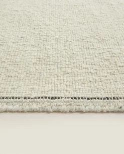 Solid*ZARA Home Boucle Rug Cream