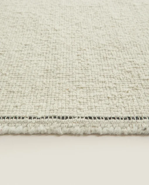 Solid*ZARA Home Boucle Rug Cream