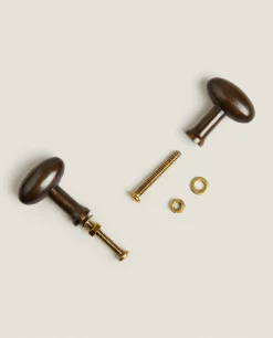 Door Knobs*ZARA Home Brass Door Knob (Pack Of 2) Mustard