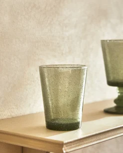 Tumblers*ZARA Home Bubble-Effect Glass Tumbler Turquoise